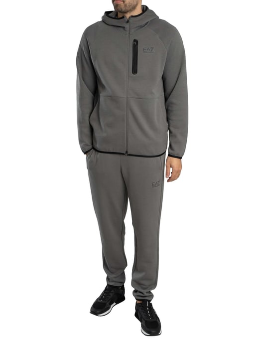 EA7 Dynamische Atleet Hoodie Met Rits, Grijs - Image 6