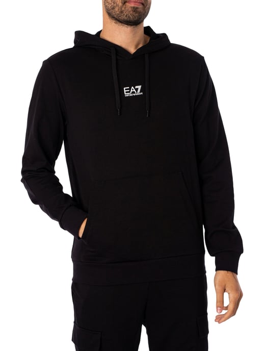 EA7 Jersey Trui Met Capuchon, Zwart - Image 1