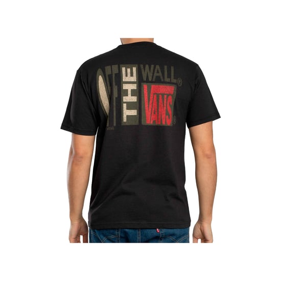 Vans Stretch T-Shirt Met Stack Back-Print, Zwart - Image 2