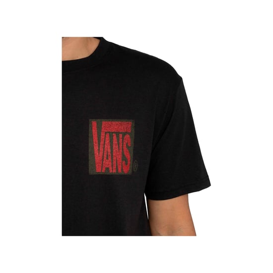 Vans Stretch T-Shirt Met Stack Back-Print, Zwart - Image 3