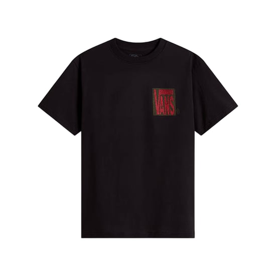 Vans Stretch T-Shirt Met Stack Back-Print, Zwart - Image 4