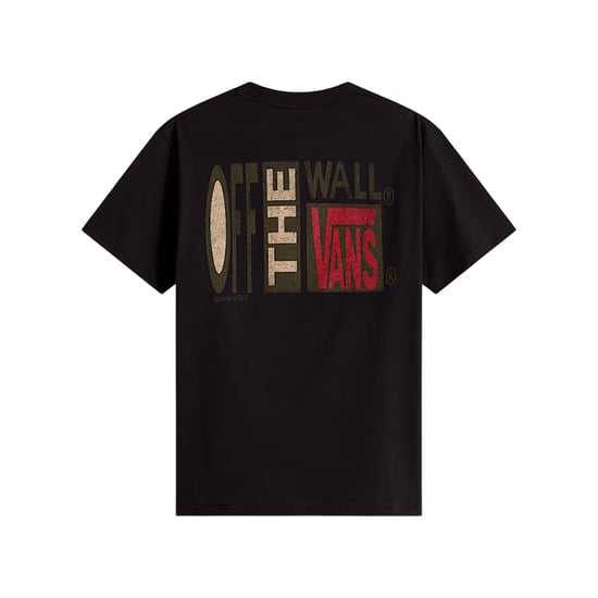Vans Stretch T-Shirt Met Stack Back-Print, Zwart - Image 5
