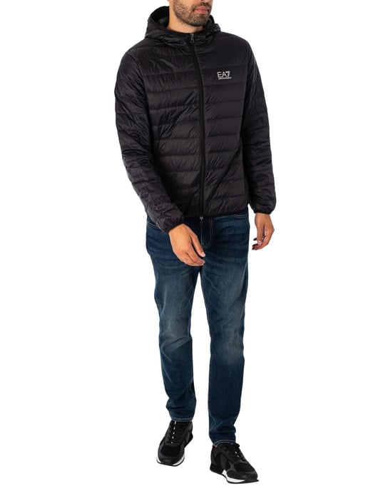 EA7 Geweven Donsjack, Zwart - Image 5