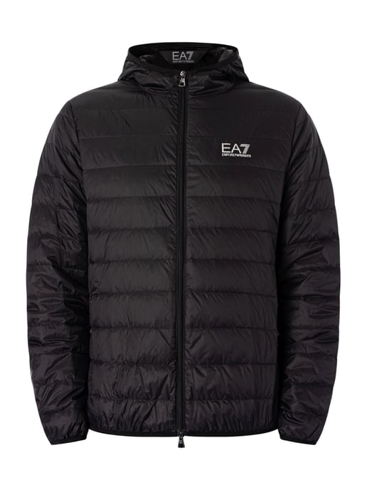EA7 Geweven Donsjack, Zwart - Image 6