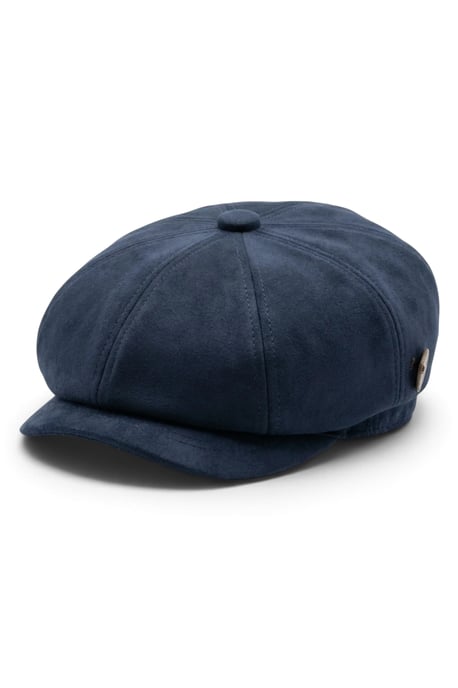 Klassieke Gatsby Baker Boy-hoed voor heren, marineblauw suède, met 8 panelen - MHT-1 - Image 2