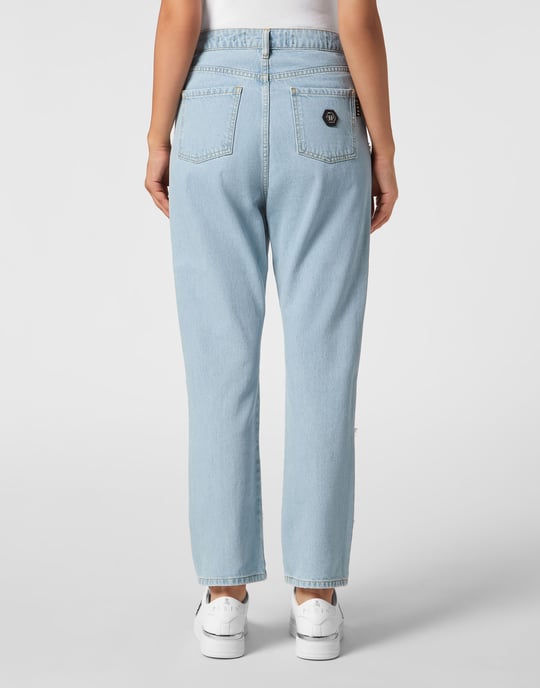 Denim Broek Met Loose Fit Heart - Image 3