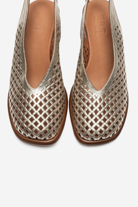 Monvera Blokhak Leren Slingback Sandaal - Image 2