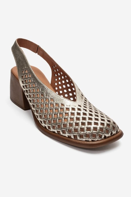 Monvera Blokhak Leren Slingback Sandaal - Image 3