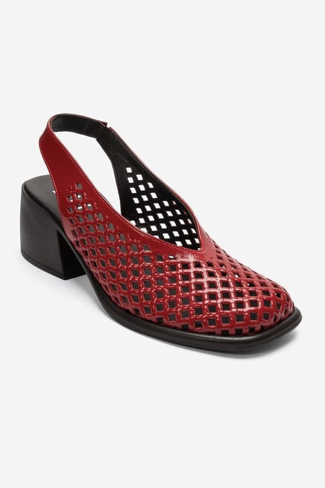 Monvera Blokhak Leren Slingback Sandaal - Image 3