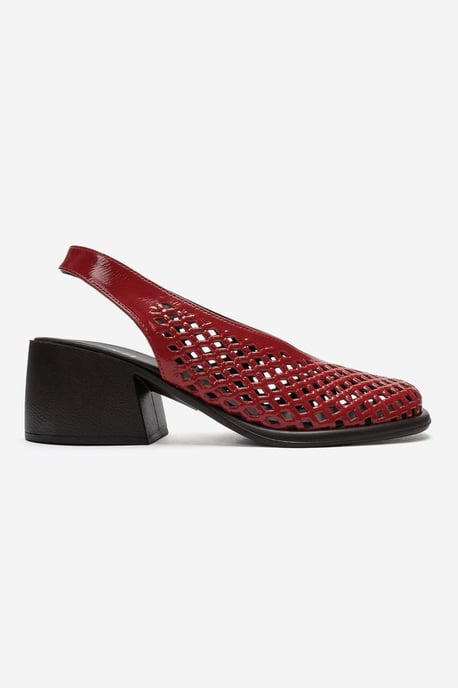Monvera Blokhak Leren Slingback Sandaal - Image 4