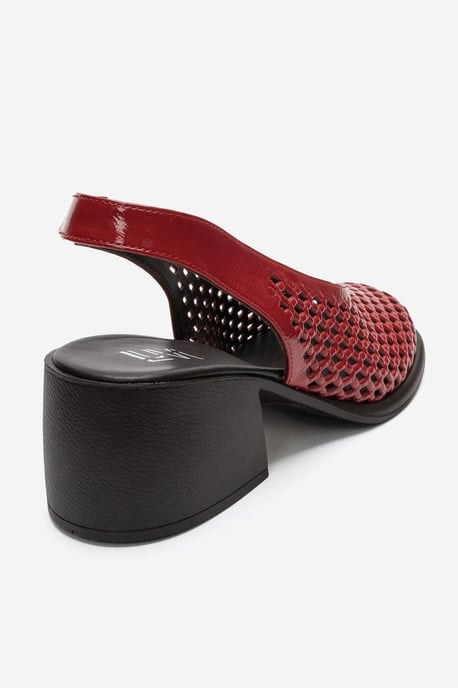 Monvera Blokhak Leren Slingback Sandaal - Image 5