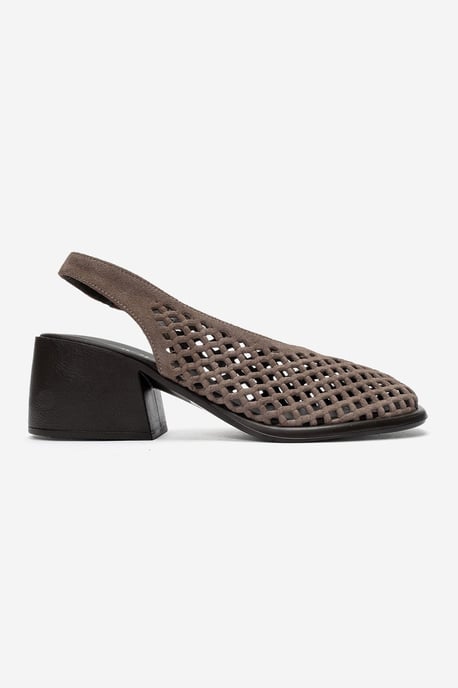 Monvera Blokhak Leren Slingback Sandaal - Image 4