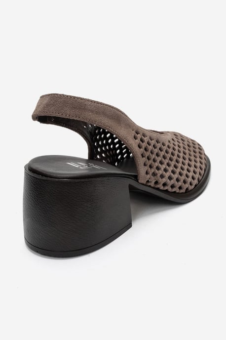 Monvera Blokhak Leren Slingback Sandaal - Image 5