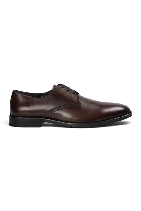 Paul Andrew Heren Klassieke Bruine Derby Schoenen met Gladde Neus - Henley - Image 1