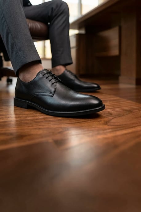 Paul Andrew herenschoenen, klassiek model, glad neus, derby - Henley - Image 3