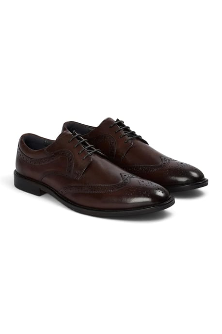 Paul Andrew herenschoenen, donkerbruine wingtip brogue derby's - Cambridge - Image 2