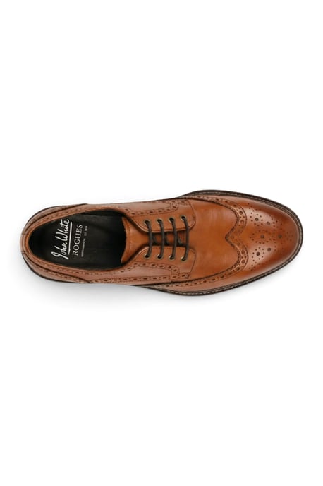 John White Herenschoenen van bruin leer met vleugelneus en vetersluiting - Stokes - Image 2
