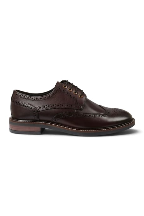 John White Heren Bruine Leren Wingtip Brogue Veterschoenen - Stokes - Image 1