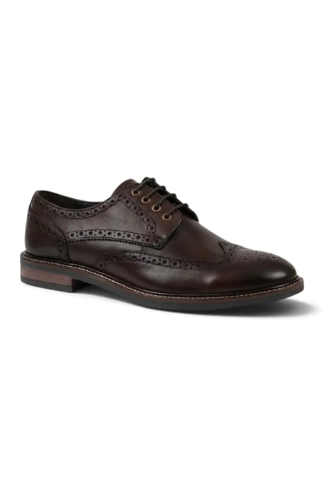 John White Heren Bruine Leren Wingtip Brogue Veterschoenen - Stokes - Image 2