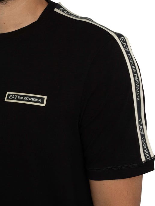 EA7 Box Logo T-Shirt, Zwart - Image 4