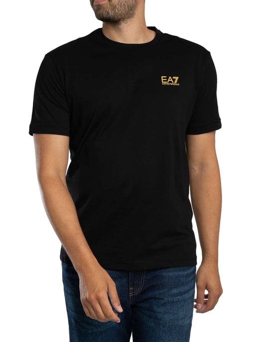 EA7 Terug Logo T-Shirt, Zwart - Image 1