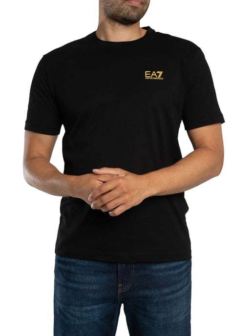 EA7 Terug Logo T-Shirt, Zwart - Image 2
