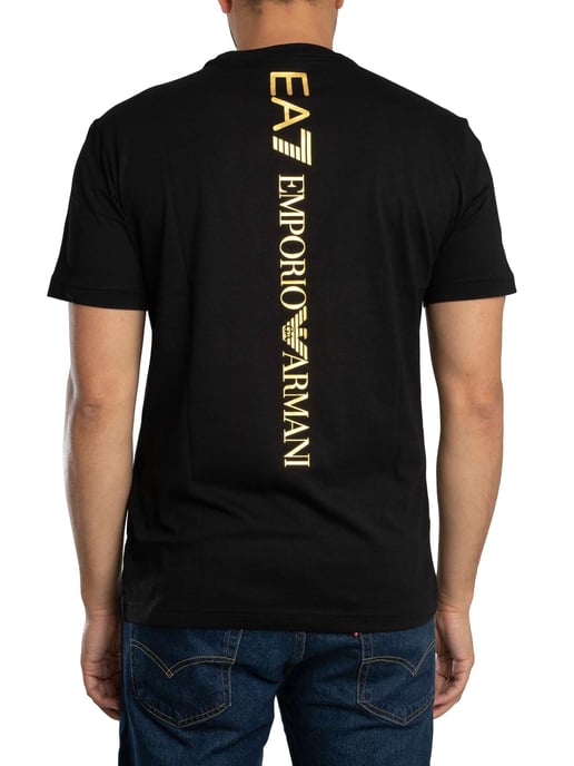 EA7 Terug Logo T-Shirt, Zwart - Image 3