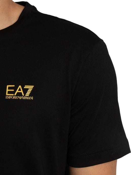 EA7 Terug Logo T-Shirt, Zwart - Image 4