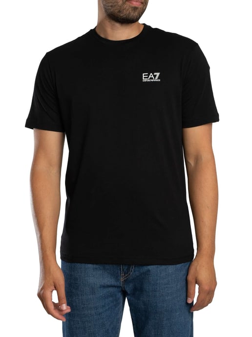 EA7 T-Shirt Met Grafische Print Op De Achterkant, Zwart - Image 1