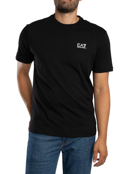EA7 T-Shirt Met Grafische Print Op De Achterkant, Zwart - Image 2