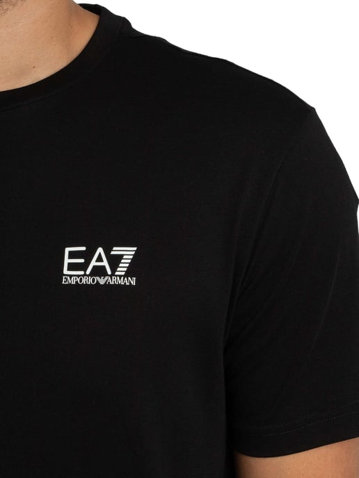 EA7 T-Shirt Met Grafische Print Op De Achterkant, Zwart - Image 4