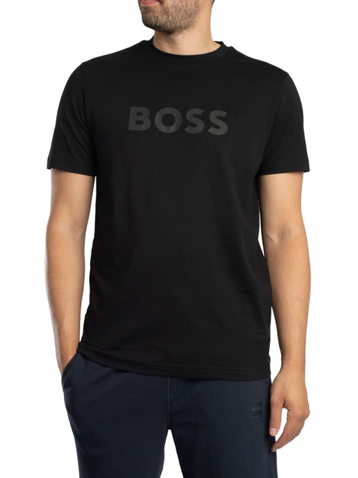 BOSS T-Shirt Met Logo, Zwart - Image 1