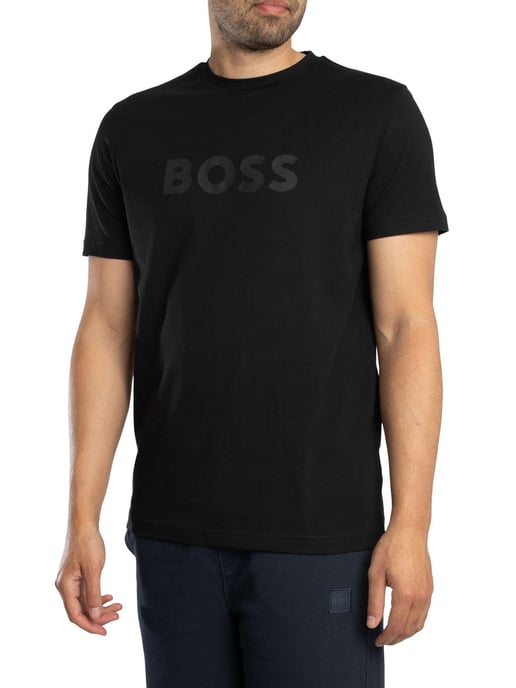BOSS T-Shirt Met Logo, Zwart - Image 2