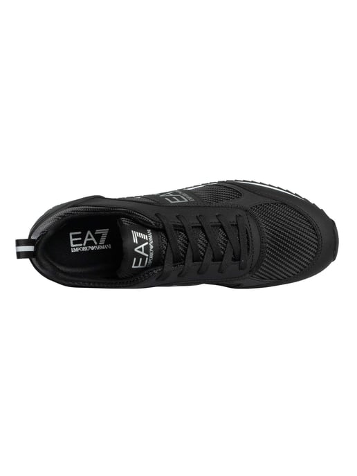 EA7 Mesh Logo-Sneakers, Zwart - Image 6