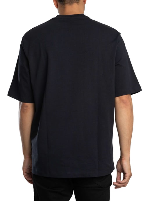 Armani Exchange Comfort T-Shirt Met Centraal Logo, Blauw - Image 3