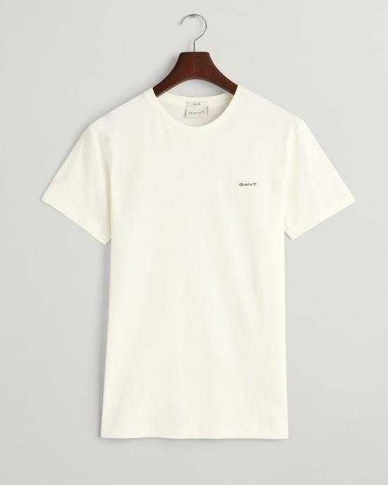 GANT Heren Korte Mouwen Contrast Logo T-Shirt - Image 1
