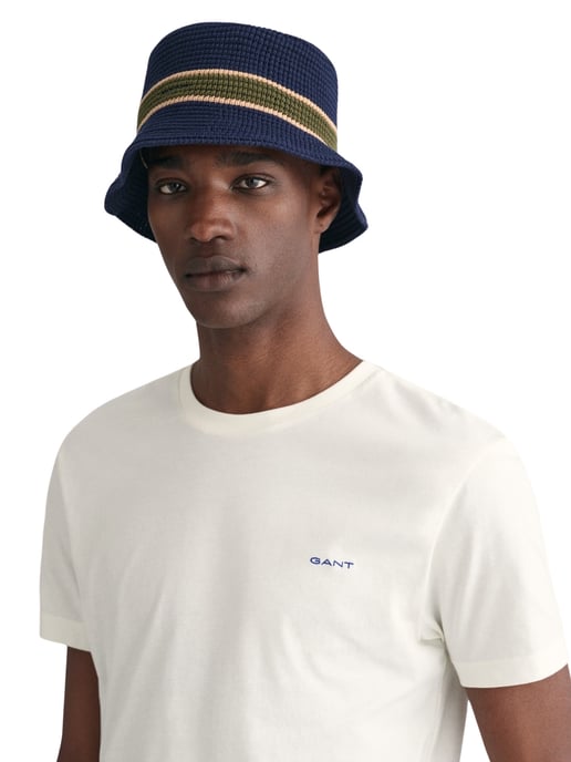 GANT Heren Korte Mouwen Contrast Logo T-Shirt - Image 3