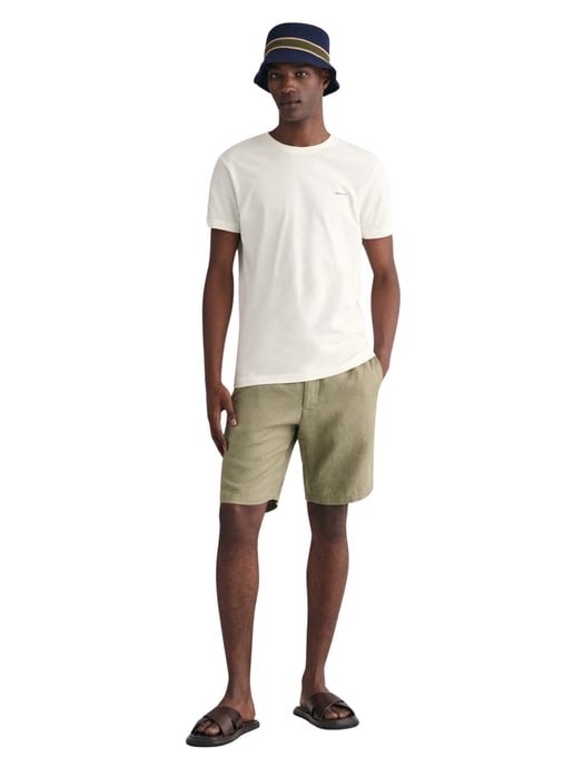 GANT Heren Korte Mouwen Contrast Logo T-Shirt - Image 4