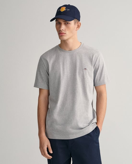 GANT Heren Regular Fit Korte Mouw Shield Logo T-shirt - Image 1