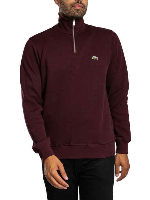 Lacoste Sweatshirt Met Hoge Hals En Interlock-Look, Rood - Image 2