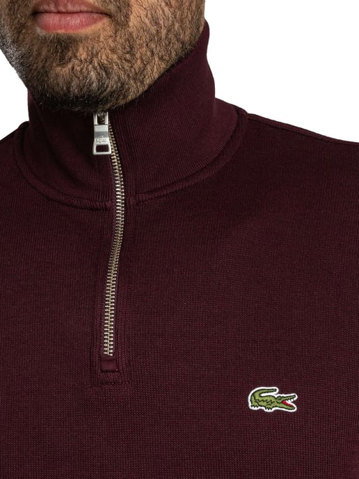 Lacoste Sweatshirt Met Hoge Hals En Interlock-Look, Rood - Image 4