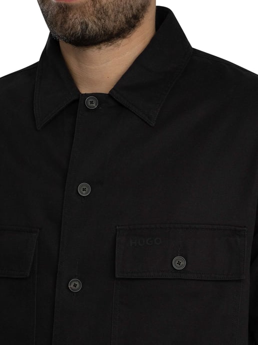 HUGO Epoldo Overshirt, Zwart - Image 5