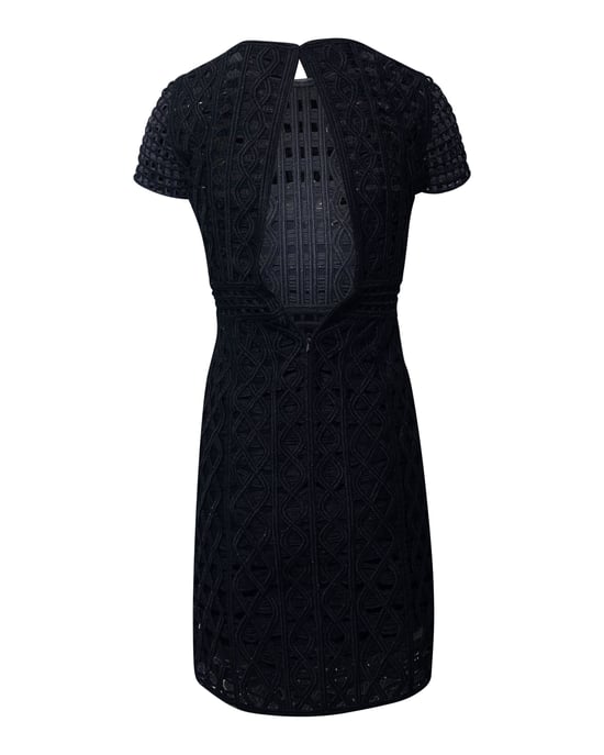 Burberry Kanten Mini-jurk in Zwarte Polyamide - Image 2