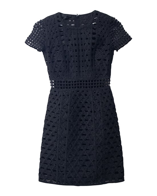 Burberry Kanten Mini-jurk in Zwarte Polyamide - Image 4