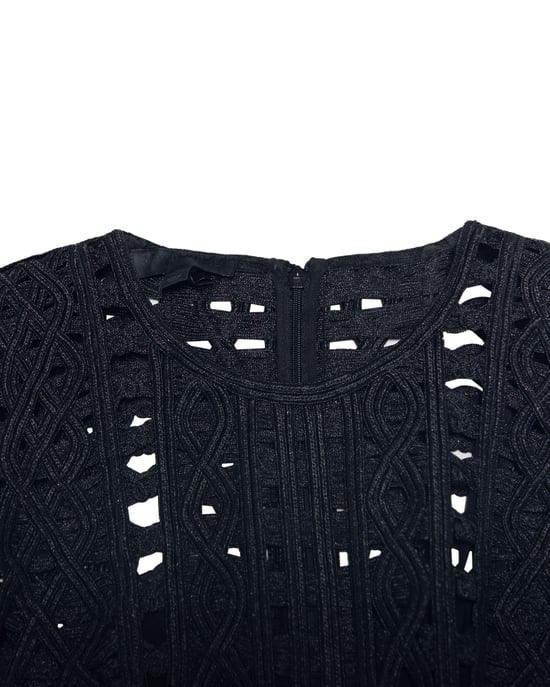 Burberry Kanten Mini-jurk in Zwarte Polyamide - Image 6