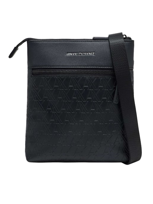 Armani Exchange Platte Schoudertas/Messengerbag, Zwart - Image 1