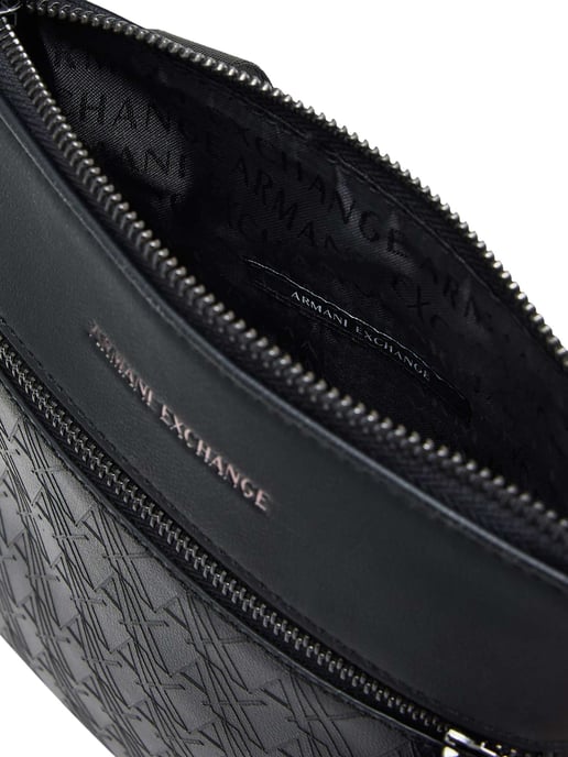 Armani Exchange Platte Schoudertas/Messengerbag, Zwart - Image 3