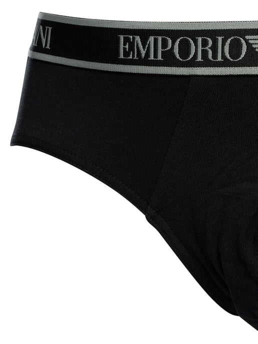 Emporio Armani 3-Paks Briefs, Zwart - Image 3