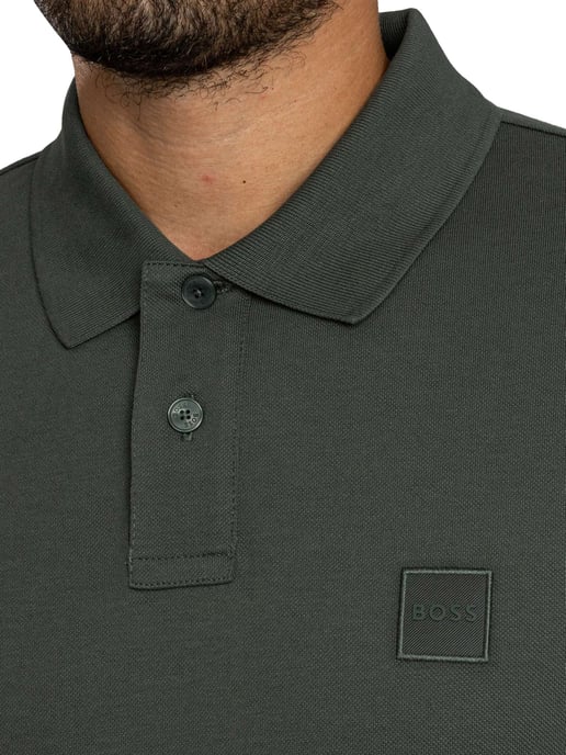 BOSS Passerby Poloshirt Met Lange Mouwen, Groen - Image 4