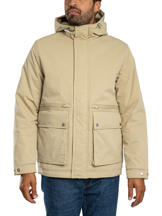 Jack & Jones Wolf Parka-Jas, Beige - Image 1